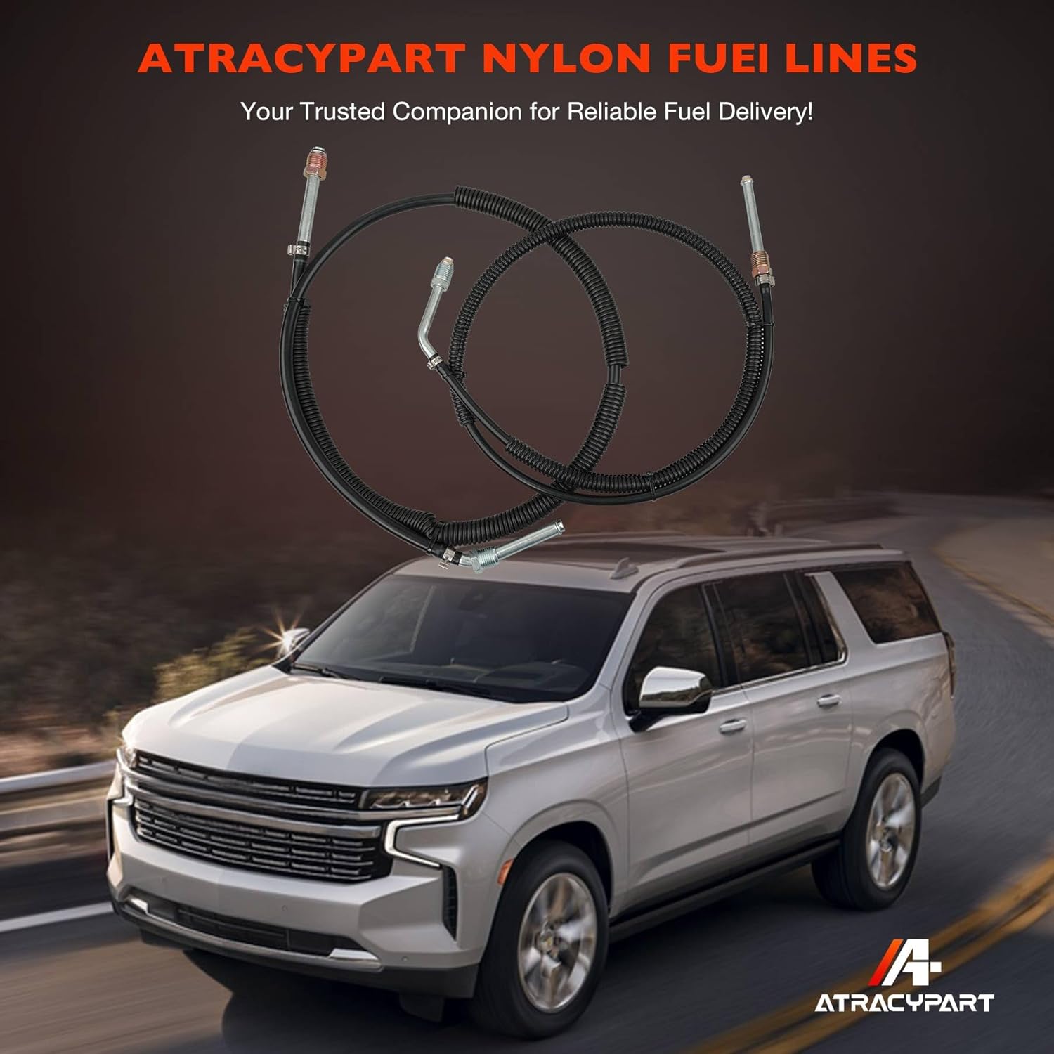 Nylon Fuel Lines- Compatible with Chevy/GMC Full Size Trucks - Classic Style/1999-2000 4.3L 5.0L 5.7L 7.4L Full Size Vortec/1996-2000 Full Size,Tahoe,Yukon 2 & 4 Door- Replaces#FL-FG01C