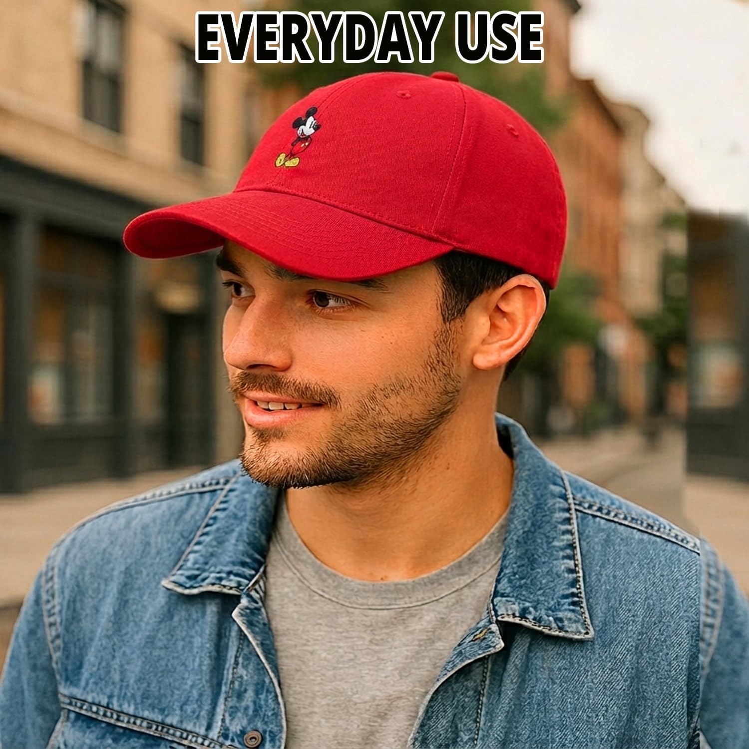 Disney Adult Baseball Cap, Mickey Mouse Adjustable Dad Hat - Image 6