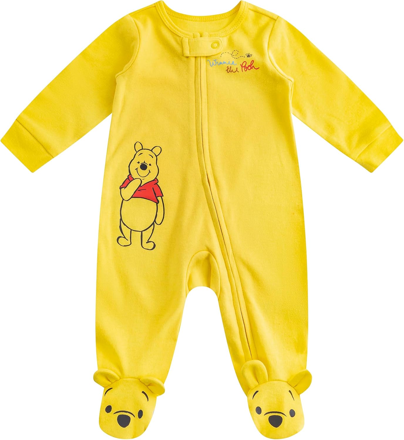 Disney Winnie the Pooh Baby Boys 2 Pack Sleep 'N Play Coveralls Footies for Newborn and Infant - Image 4