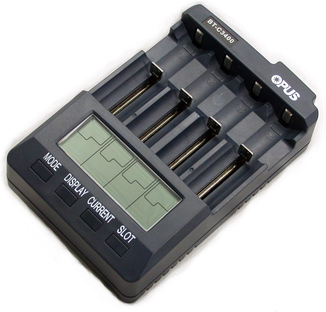 C3400 Battery Charger Tester Analyzer Li-ion NiMH NiCd with Car Adapter AAA AA C 18650