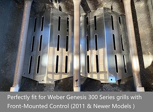 Miniatura 4 de GasSaf Deflector de calor de repuesto para Weber 65505 7622, Genesis 300 Series (2011 y más recientes) E-310 E-320 E-330 S-310 S-320 S-330 con