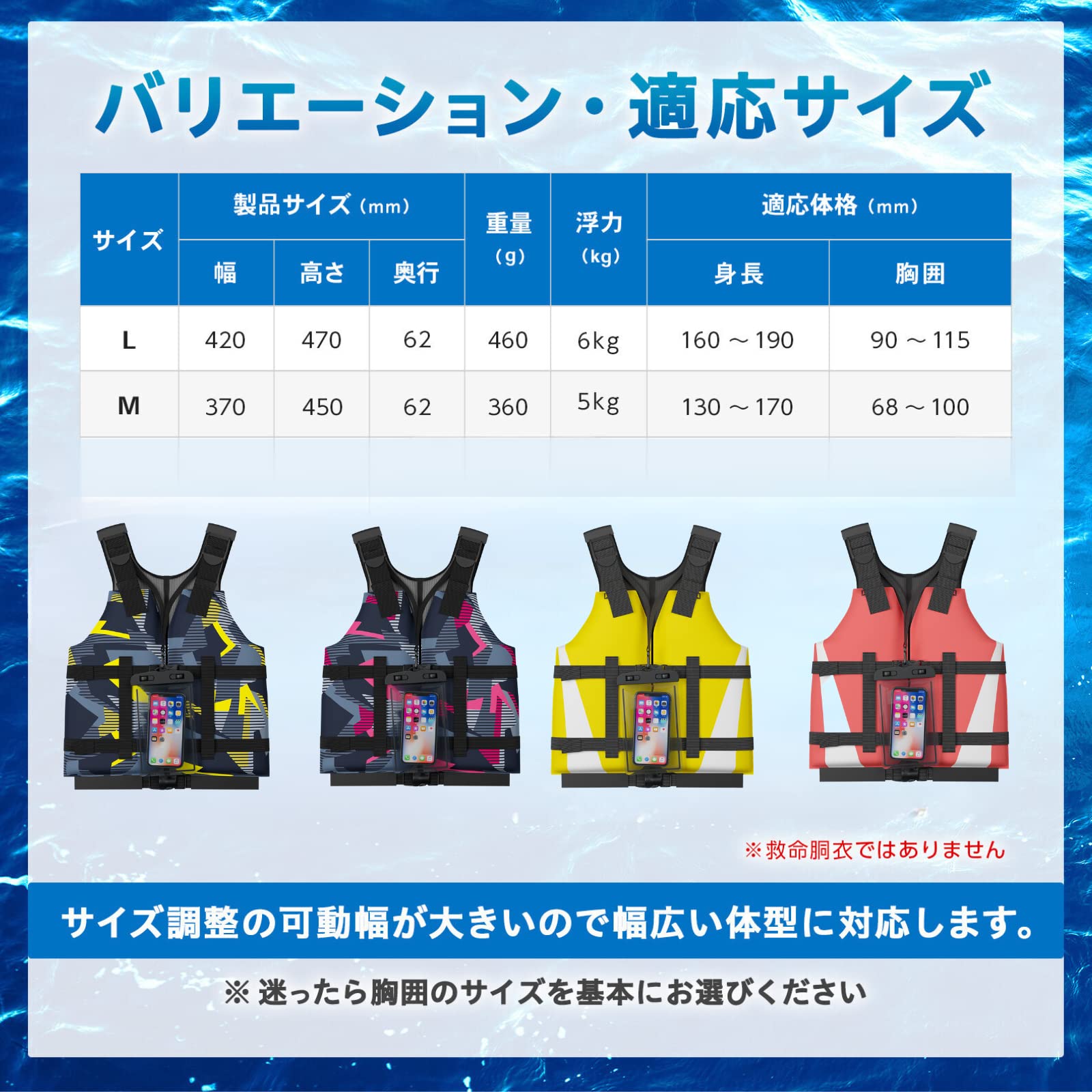 Amazon | WATER GAMES シュノーケル・マスク・ライフベスト3点セット