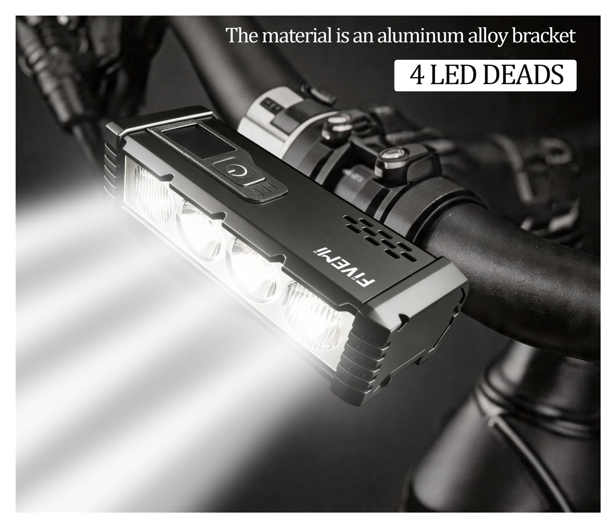 1 luz Recargable for Bicicleta MTB de 2000 mAh.