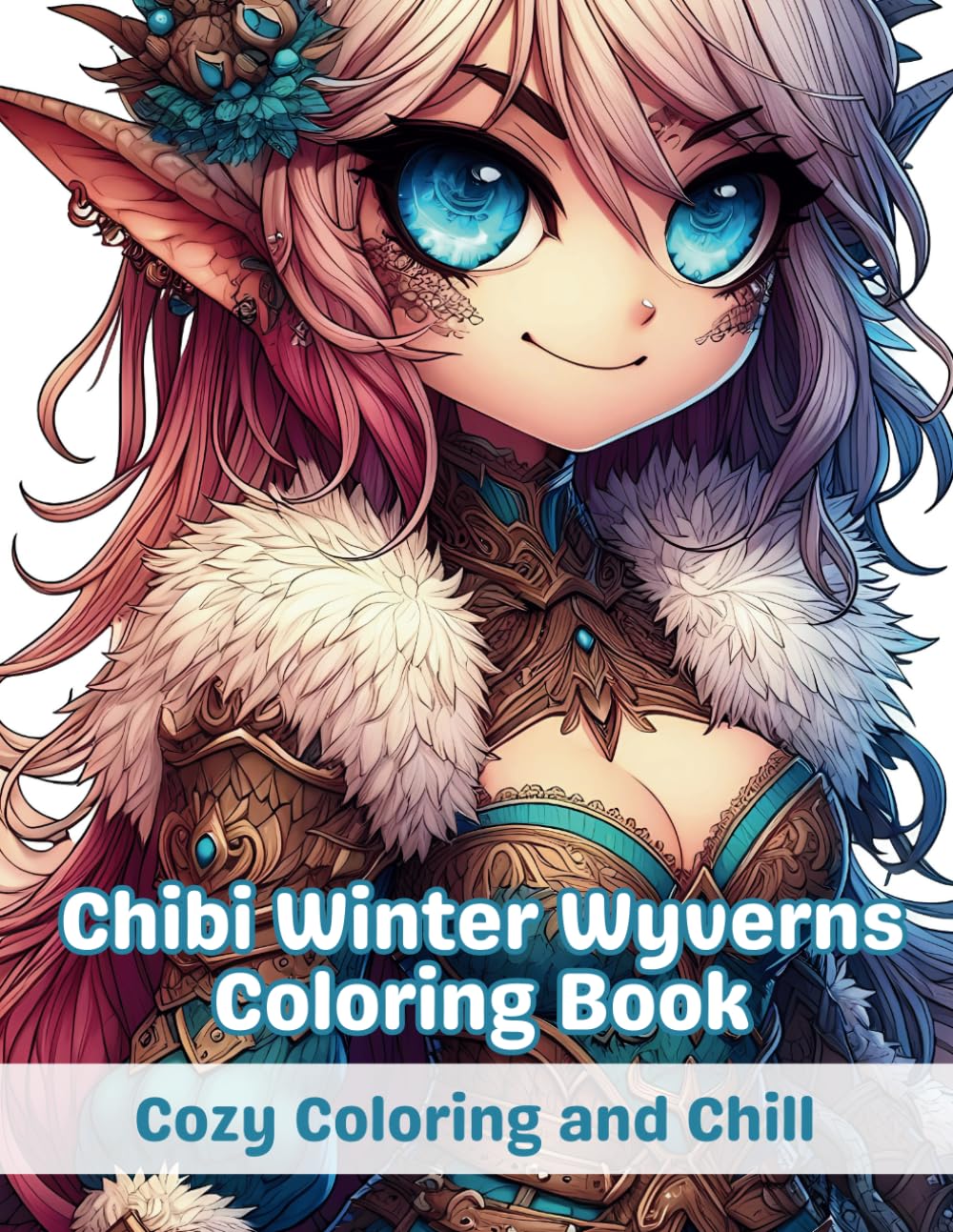Chibi Winter Wyverns Coloring Book: Cozy Coloring and Chill - A fun, relaxing & delightful quest with 50 lesser-known cute mythical creatures (Varius ... books featuring adorable fantasy creatures)