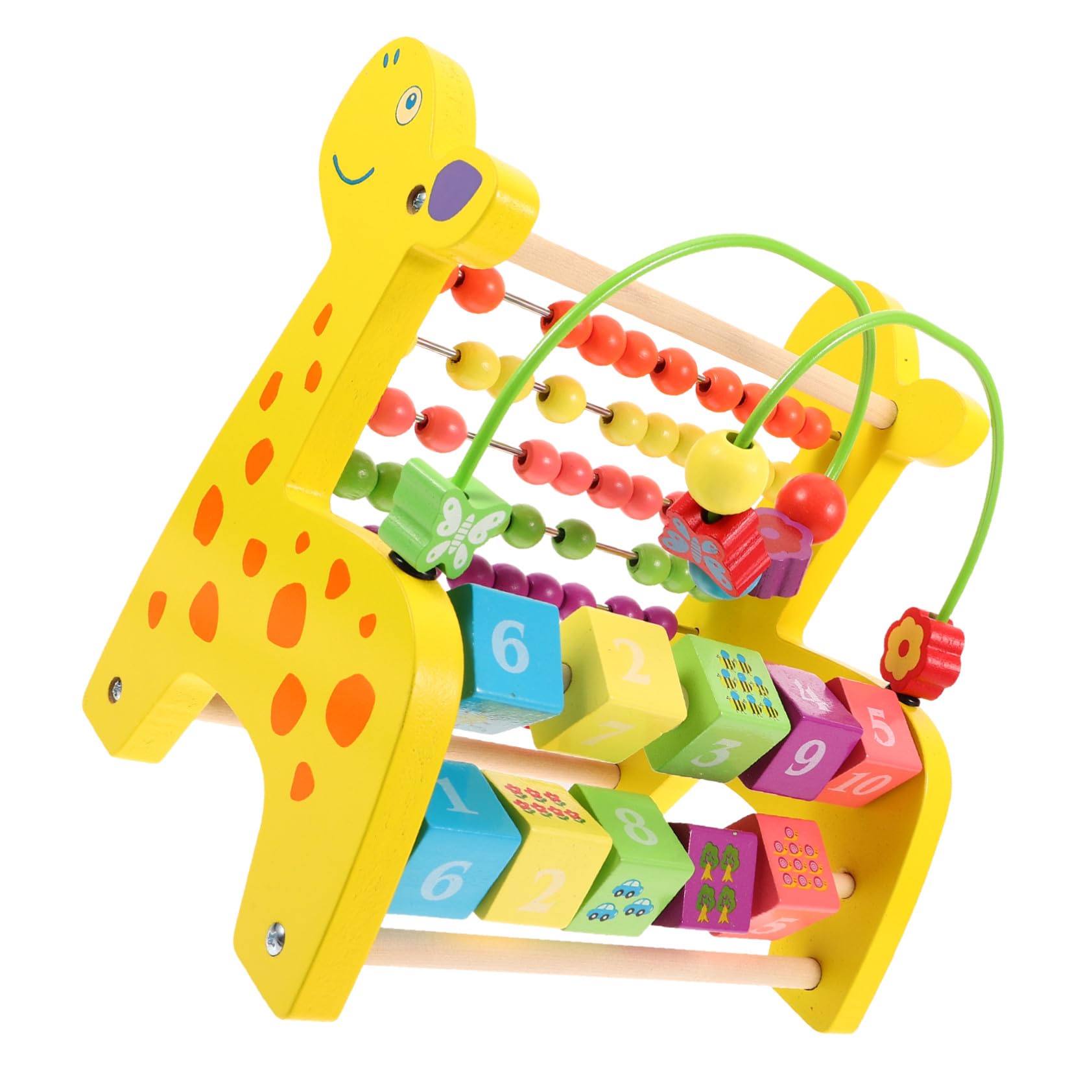 Didiseaon Ábaco Educativo para Niños y Adultos de Material Sintético Cuentas Coloridas para Estimular la Coordinación Mano-Ojo y Concentración Aprendizaje