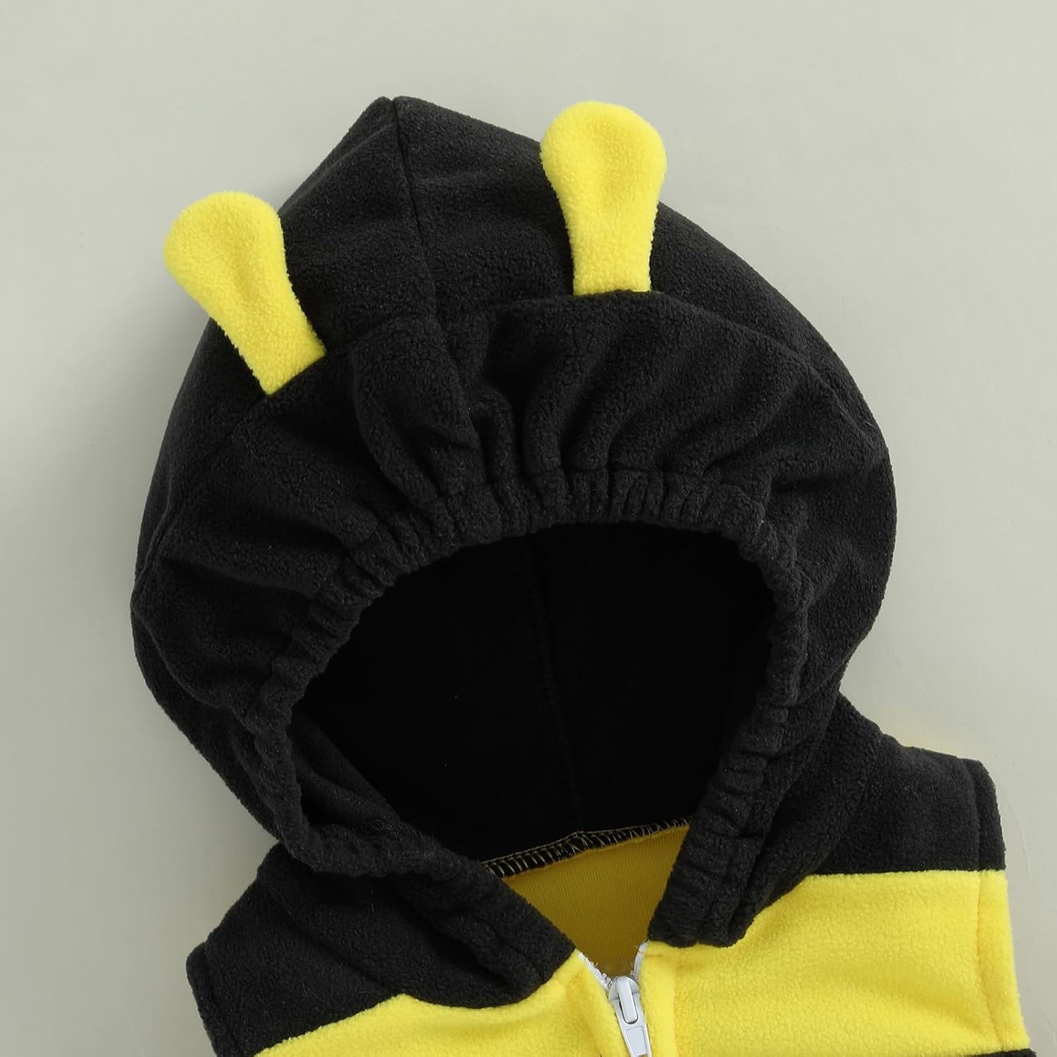 Newborn Baby Halloween Costumes Boy Girl Sleeveless Cartoon Bee Hooded Rompers Outfits with Socks - Image 5