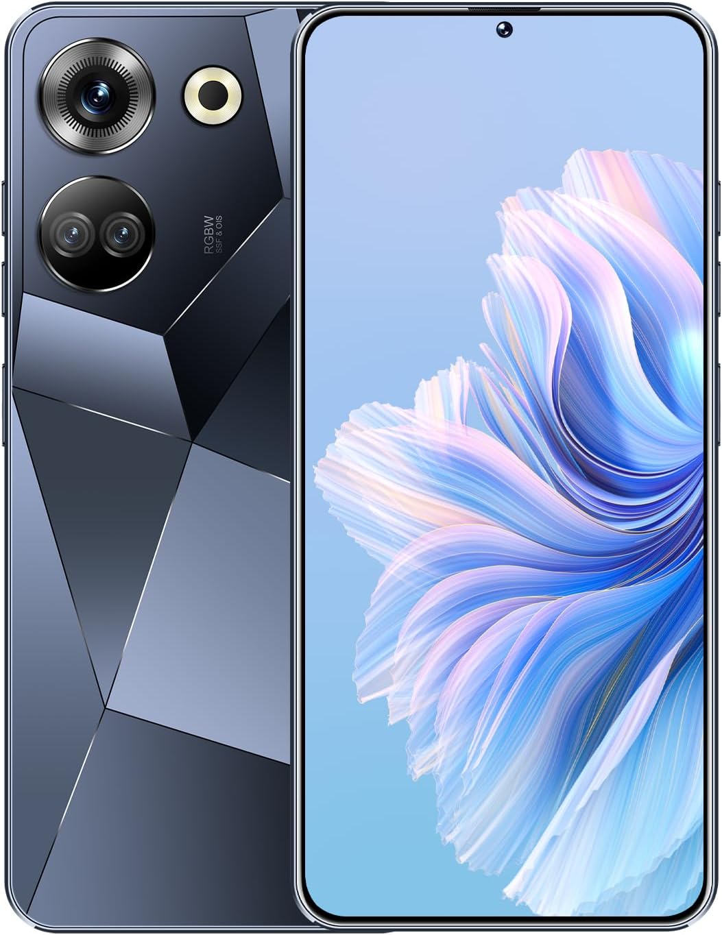Unlocked Android phones, C20 PRO Android 13 Cell Phone, 2023 4G Cell phones, 8GB+128GB, 13MP+50MP Camera,5000mAh Long Battery Life Unique design (Biack)