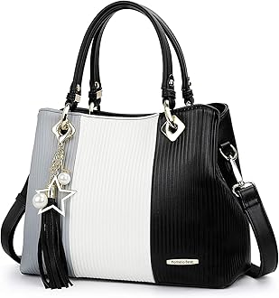 Pomelo Best Purses and Handbags for Women with Multiple Pockets, Leather Top Handle Satchel Fashion Tote Shoulder Bags Ladies