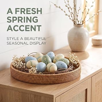 10 Pcs Simulation Egg White Plastic Fake Eggs DIY Crafts Easter Ornaments Painting and Realistic Egg Crafts for Party Home Kitchen Decor