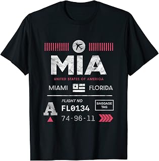 Airport Tag - Miami T-Shirt