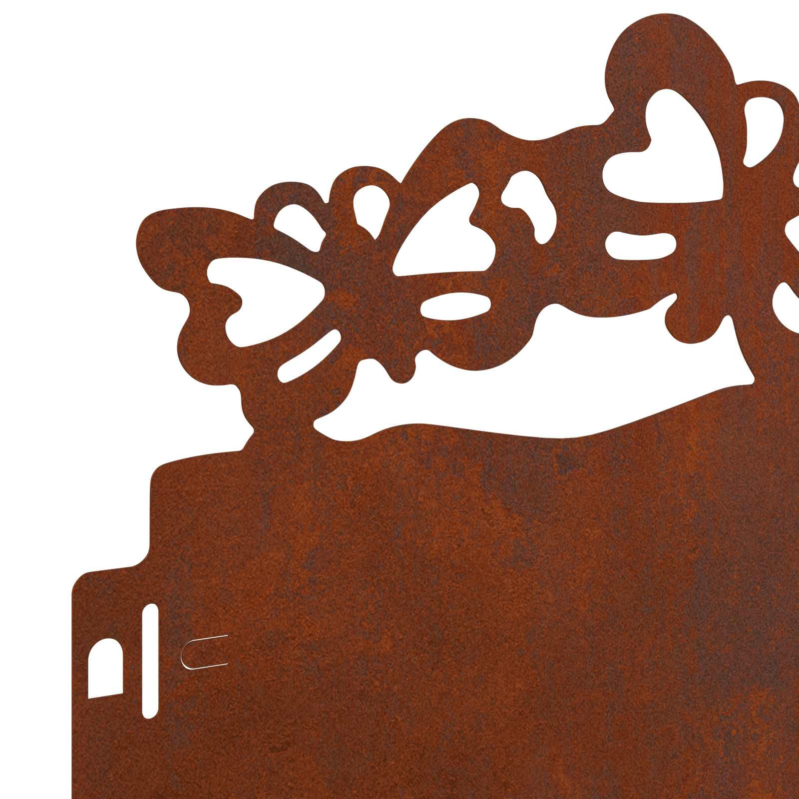 Bordure de pelouse 10 pièces 103 x 0,05 x 22 cm Acier résistant aux