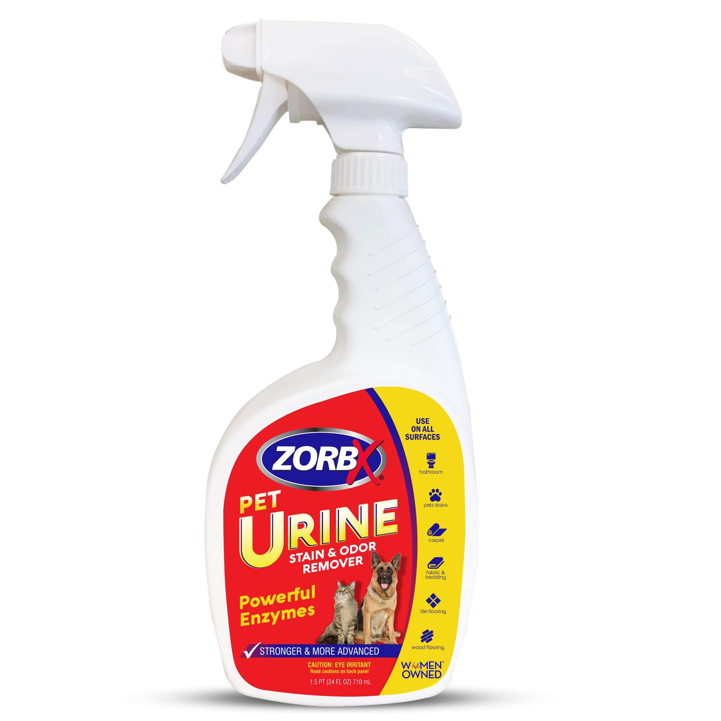 ZORBX Powerful Enzyme Pet Urine Stain &amp; Odor Remover Spray 24 Oz