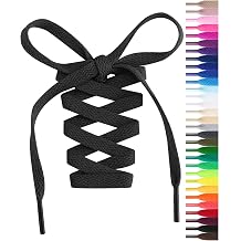 Handshop Flat Shoelaces 5/16", 31 Colors in 36"-72" Shoe Laces For Sneakers