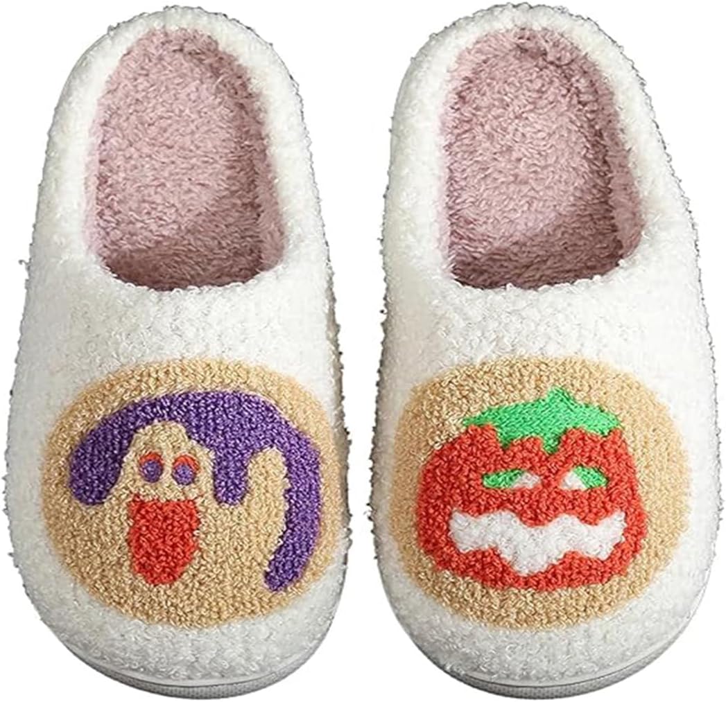 LNERIP Memory Foam Slippers for Boys Girls Kids Warm Cozy Plush Fuzzy Cushion Slippers Slip-on Indoor Outdoor House Shoes