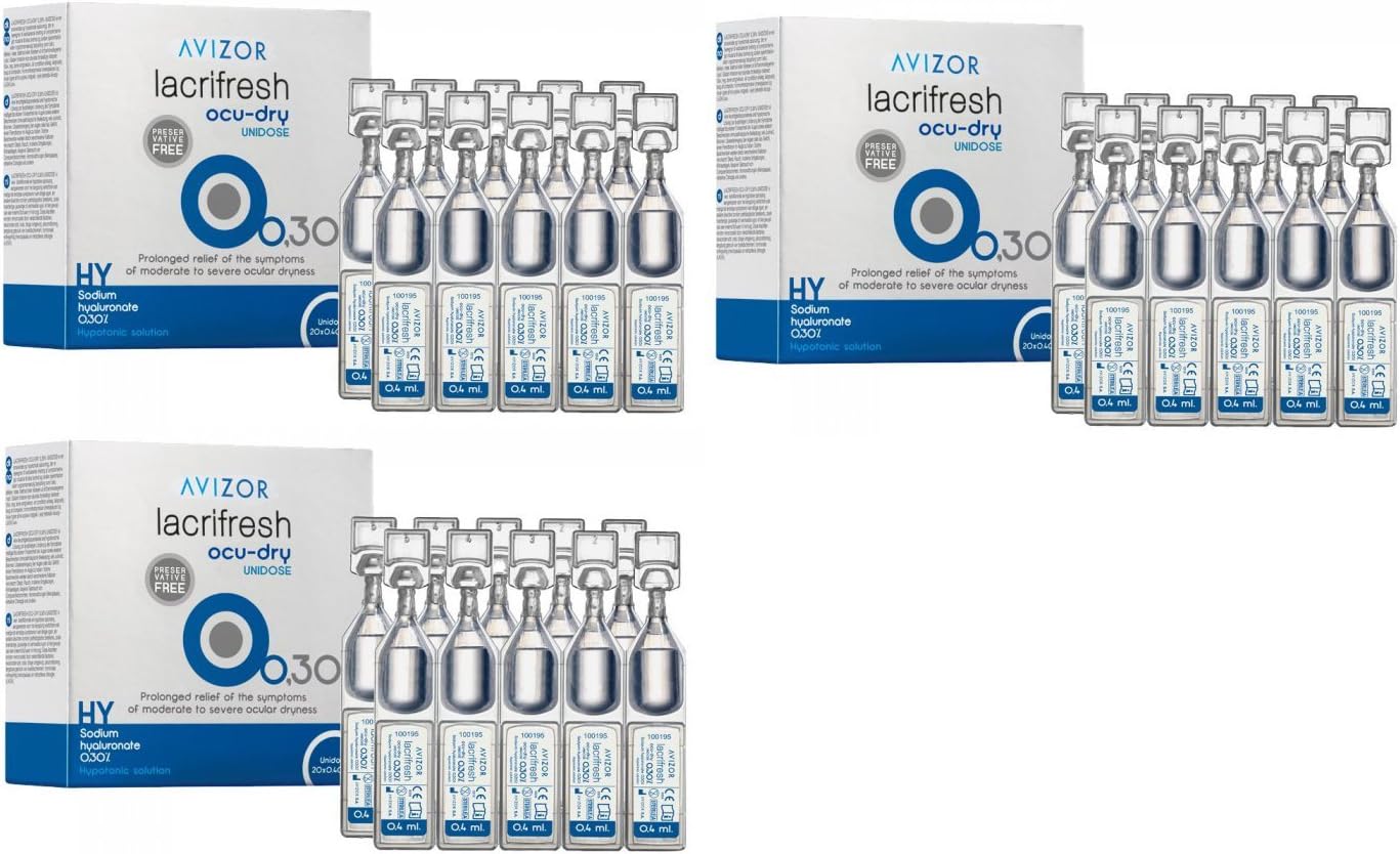 Lacrifresh Ocu-Dry 0.3% 60 x 0.4ml Vials