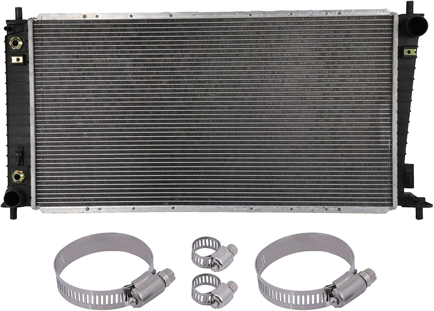 SCITOO for 2006 2007 2008 Lincoln Mark LT Crew Cab Pickup 5.4L Auto Radiator and 8-10mm and 27-51mm Oil Hose Clamps