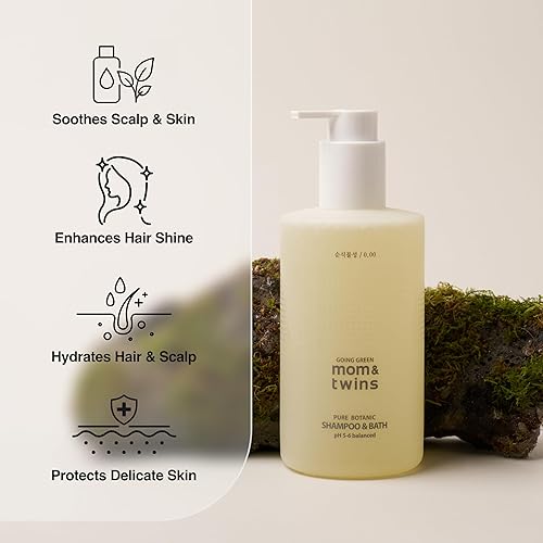 Miniatura 4 de Champú y baño - Champú y lavado orgánico coreano 2 en 1 sin lágrimas, limpiador vegano para cabello, cara y cuerpo, suave, verificado por EWG, no