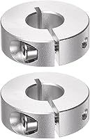 Vista 6 de HARFINGTON Collar de eje de 2 piezas de 0.236 in de diámetro de aleación de aluminio con tornillo dividido collares de abrazadera, 0.787 in