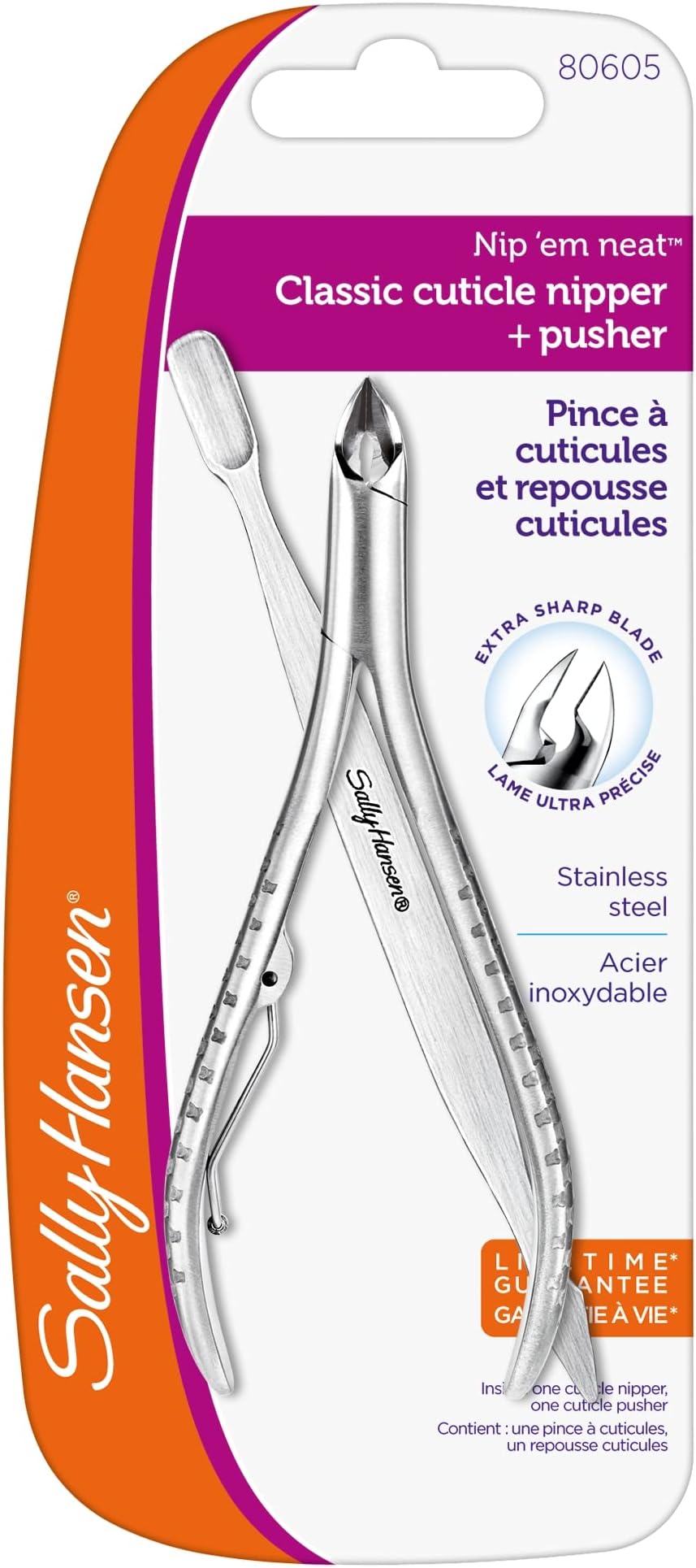 Beauty Tools - Nip'em Neat Classic Cuticle Nipper & Pusher 1/2 Jaw