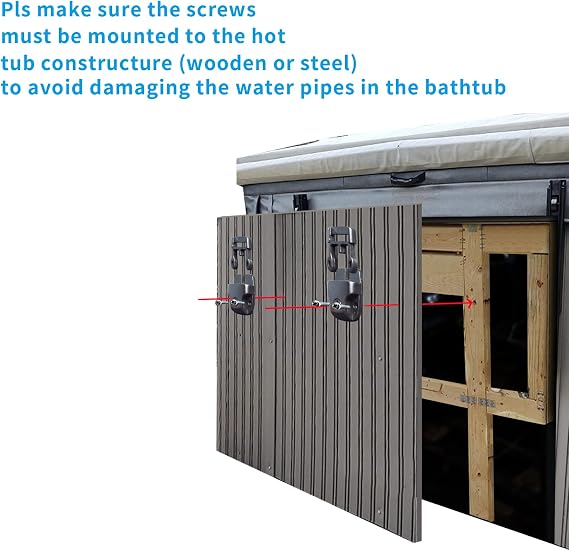 Heavy Duty Hot Tub Cover Wind Straps
