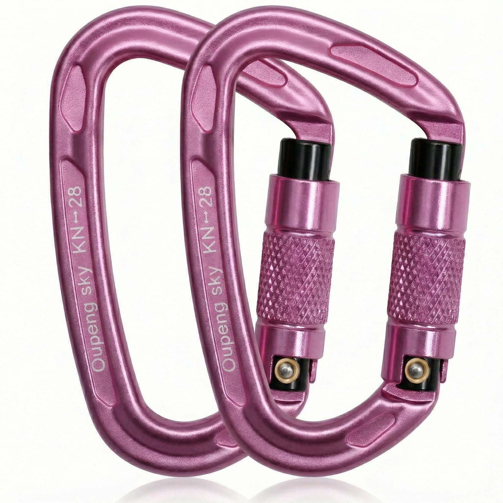 Oupeng sky Auto Locking Carabiner Clips - 28KN (6172lbs) Heavy Duty Caribeaners, Large Carabiner Clip for Keychains，Hammock，Camping, Gym, Hiking, Outdoor ，Dog Leash