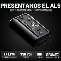 Vista 2 de NOCO Air AL5: Inflador de neumáticos ultrarrápido de 5A sin cables – Compresor de aire portátil con batería – Flujo de aire de 17 SLPM Infla de 0–40