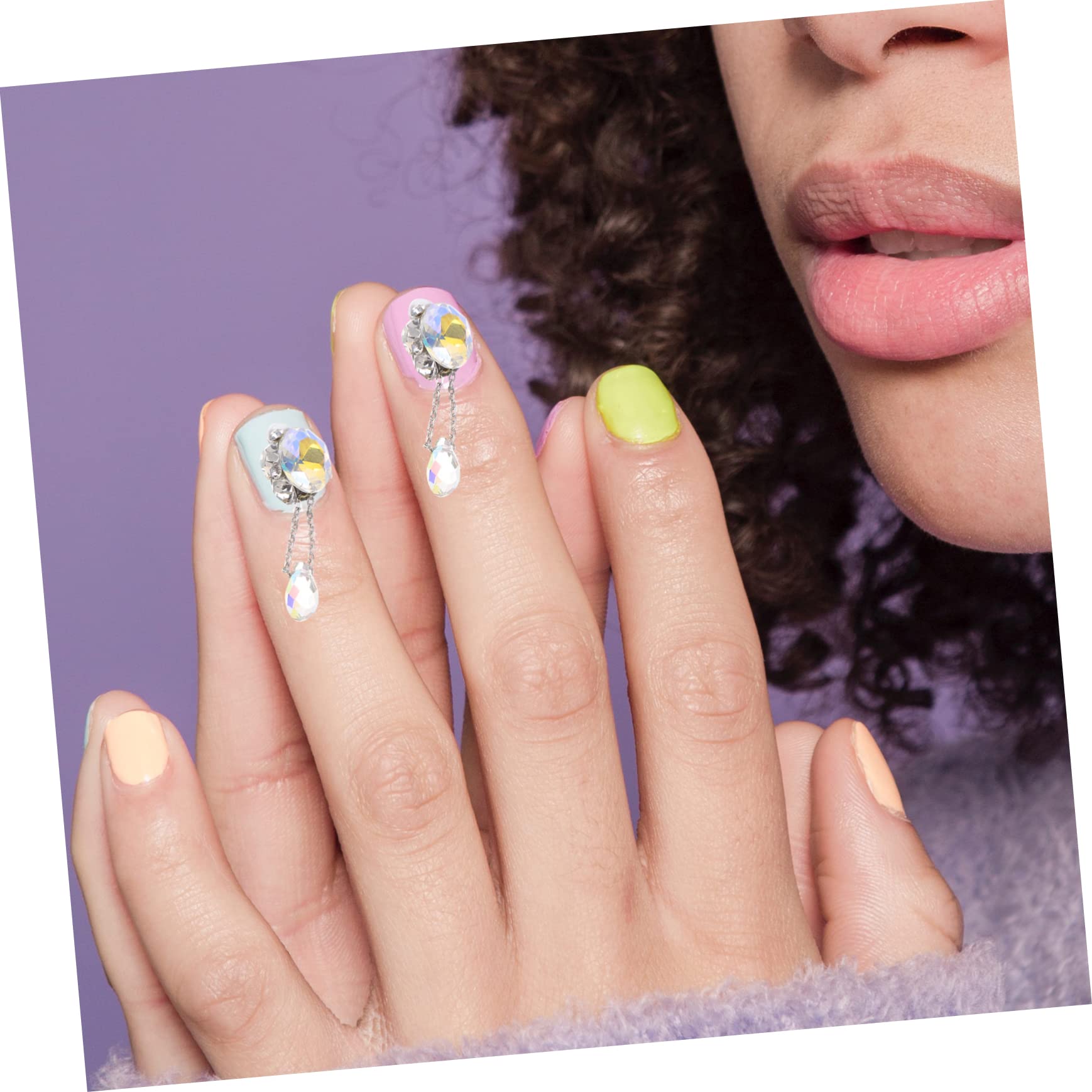 Ipetboom 5 Set Ciondolo Di Diamanti Per Nail Art Strass Per Nail Art Arredamento Anelli Decorazioni Unghie Decorazioni Per Unghie Accessorio Per Ornamento Fai Da Te Per Unghie 5 Pezzi * 5