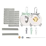 Pearhead Deluxe Air Dry Clay DIY Baby Handprint and Footprint Kit, Personalized Christmas Ornament with Letter and Number Stamps, Holiday Newborn Keepsake