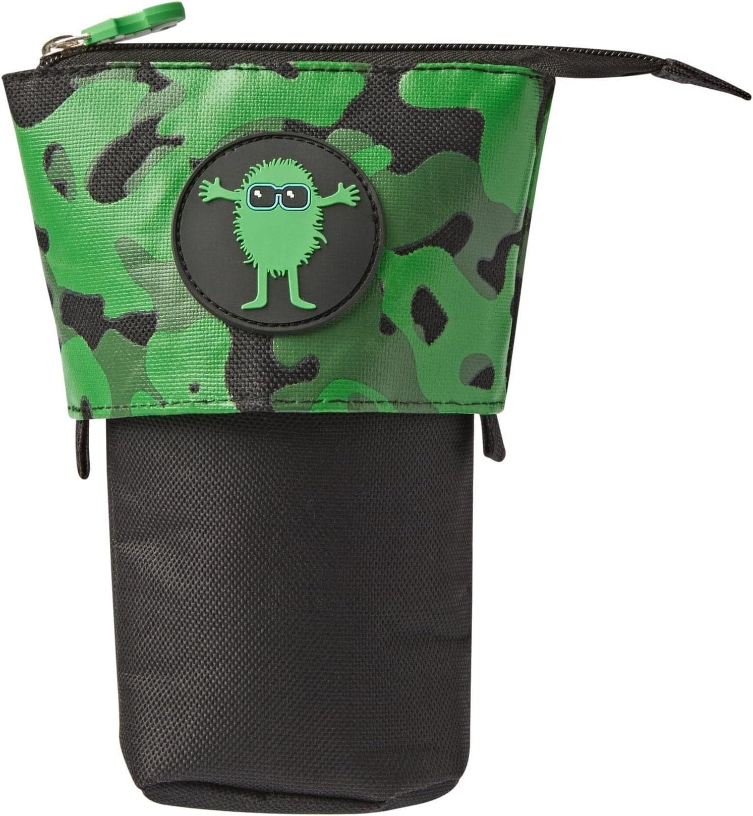 Pop Up Standing Pencil Pouch Case | Durable Canvas Pencil Case | Pencil Pot & Pencil Case | Green
