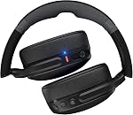 Skullcandy Crusher Evo Bluetooth Wireless Headphones with Multi-Sensory Bass, Sound Insulation, Circum-Aural Adjustment, Up to 40 Hours of Battery Life, Microphone for Android iPhone - Genuine Black
