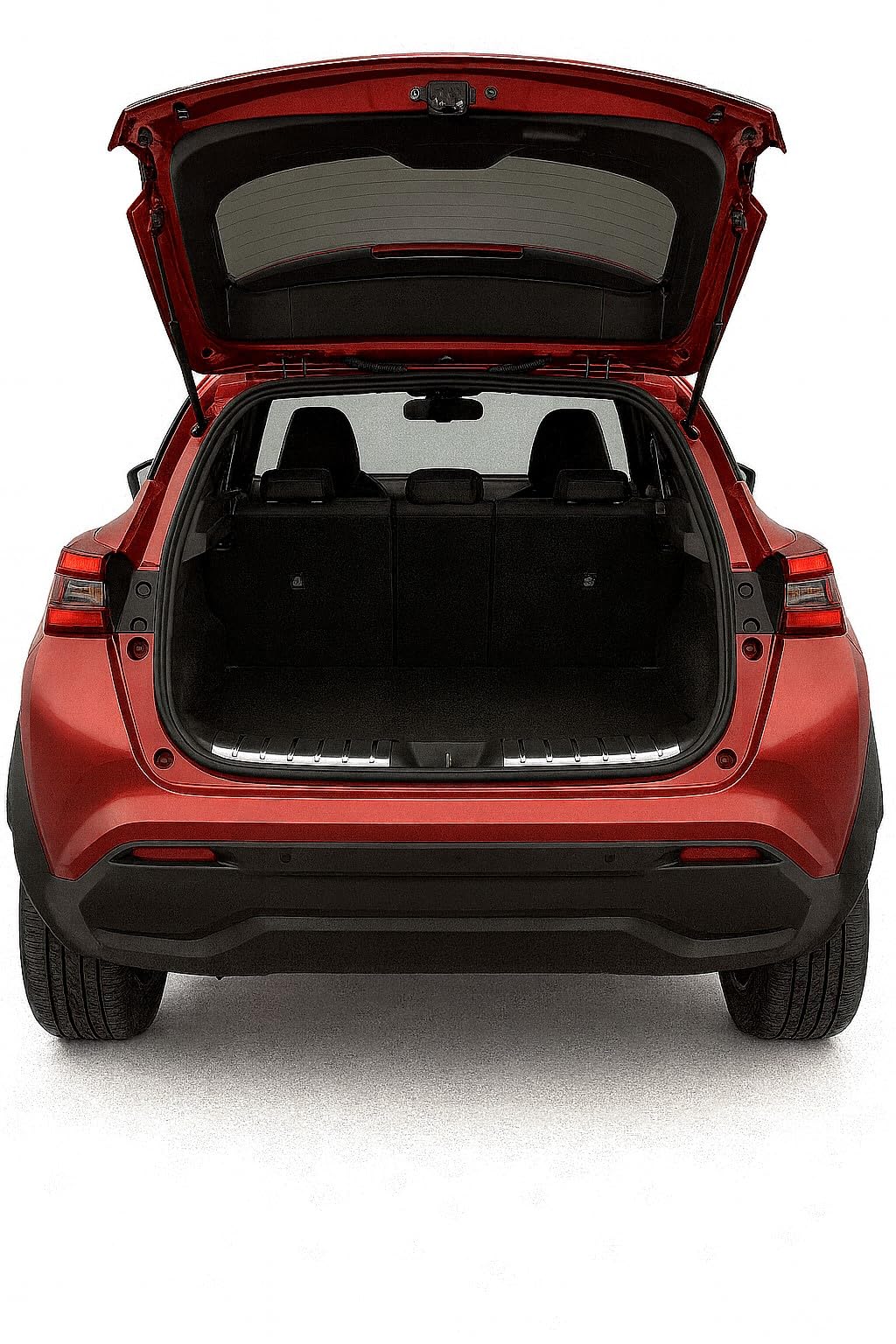 RECAMBO Osłona progu bagażnika ze stali nierdzewnej, chrom, pasuje do Nissan Juke F16 rok produkcji od 2019 r. - ochrona przed zarysowaniami, dokładnie dopasowany kontur, stal nierdzewna, na bazie