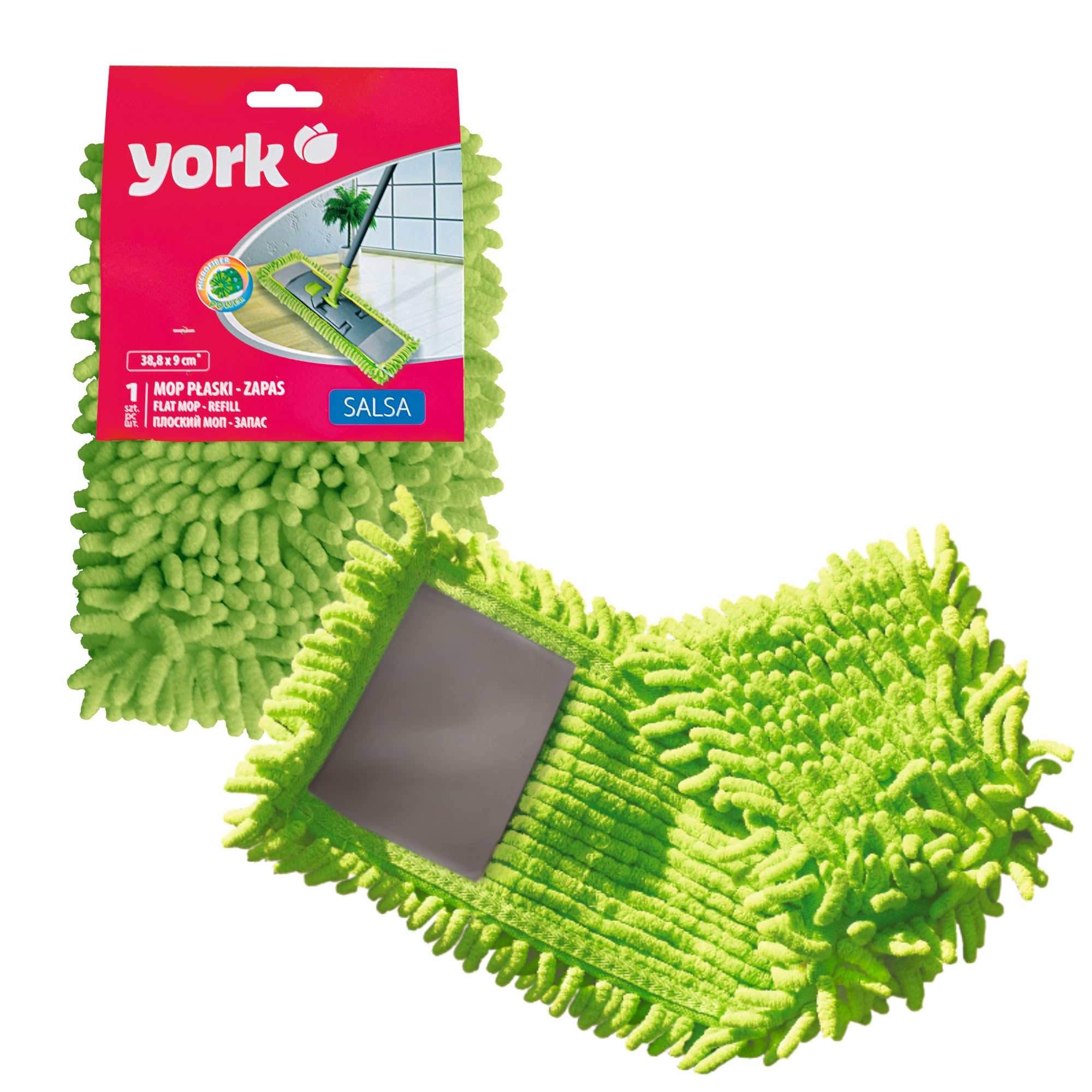 York Multipurpose Salsa Flat Microfiber Mop Microfiber Flat Mopwet & Dry Cleaning | Floor Cleaning (Flat Mop Refill) (B08N27MWB7) Amazon Price History, Amazon Price Tracker