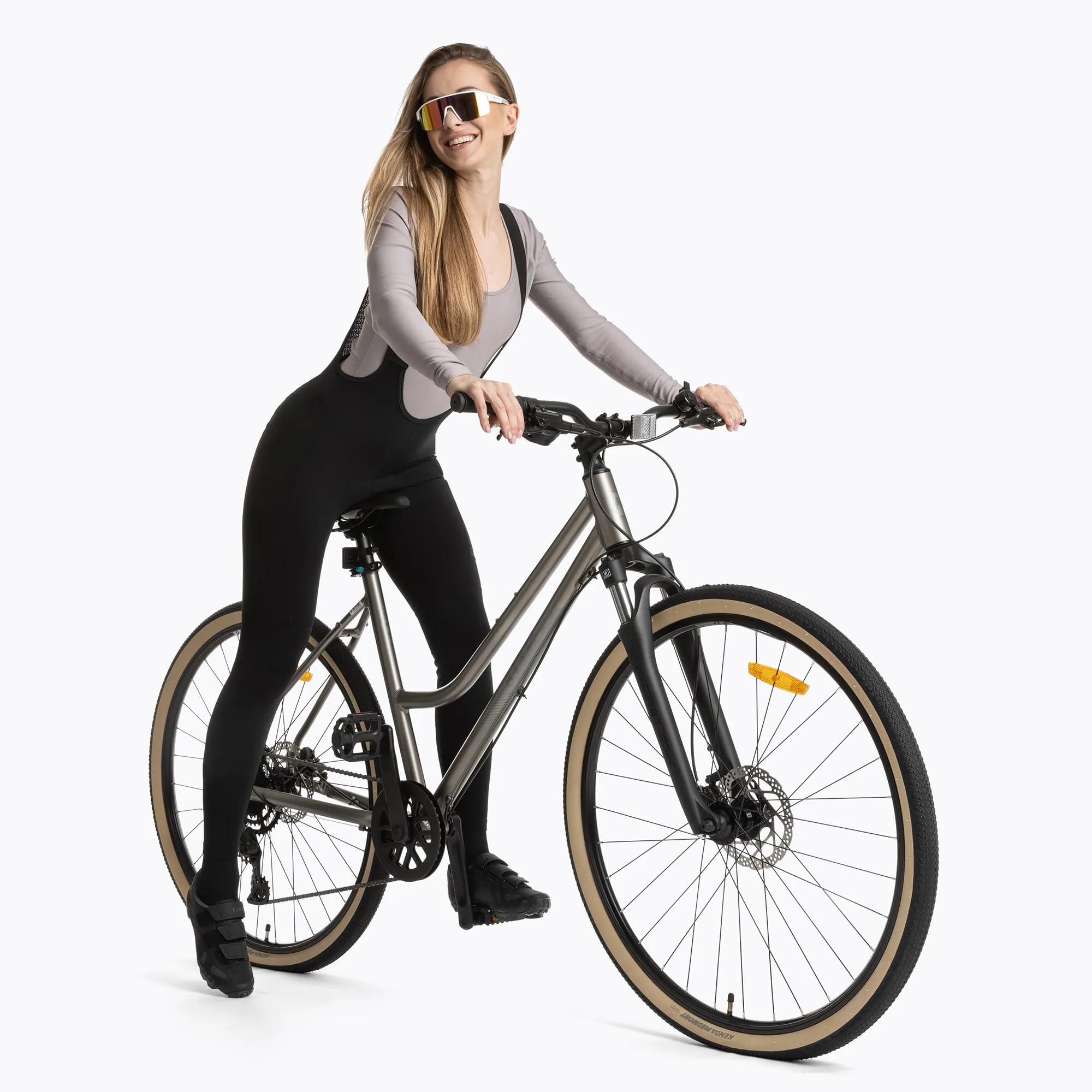 ATTABO Ofree Cargo - spodnie rowerowe z szelkami Kobiety