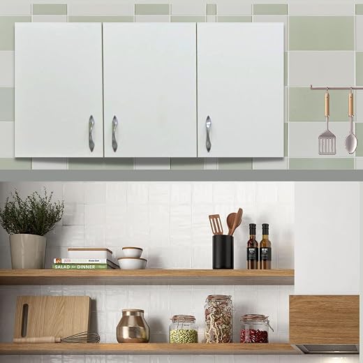 SPECIALITY PANELS Wall Mounted Multipurpose Storage Cabinet with Door &amp; Adjustable Shelves | Wooden Wall Organizer for Hom...