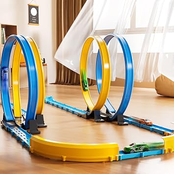 MSKOLER Car Race Track Sets for Kids 3 4 5 6 7 8 9 Years Old - Toy Car