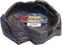 Zoo Med Repti Rock Large Water Dish - Realistic Terrarium Bowl for Reptiles, Safe & Hygienic