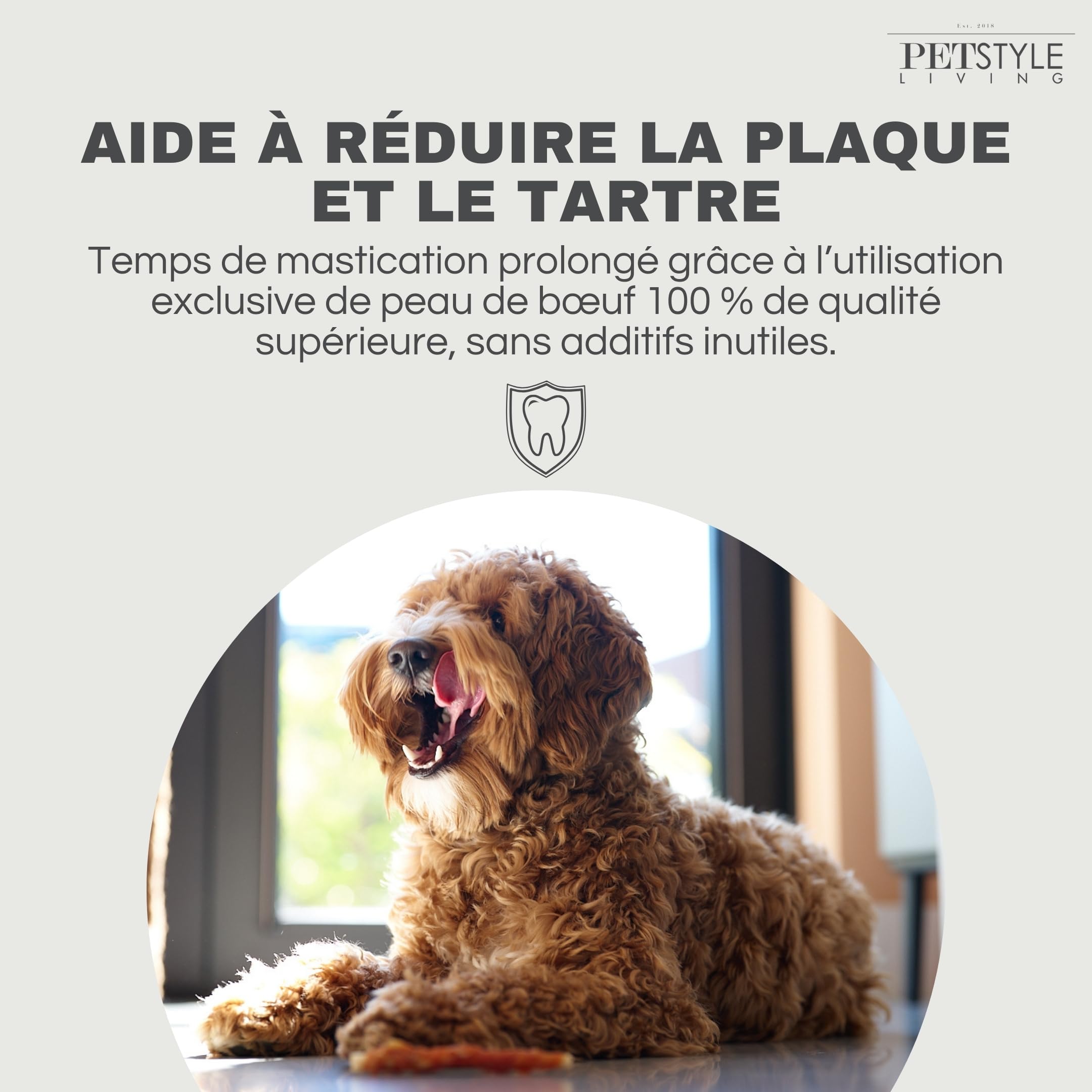 Bâtonnets à Mâcher au Poulet - Collation pour Chien - 12,5cm - 100 Pièces
