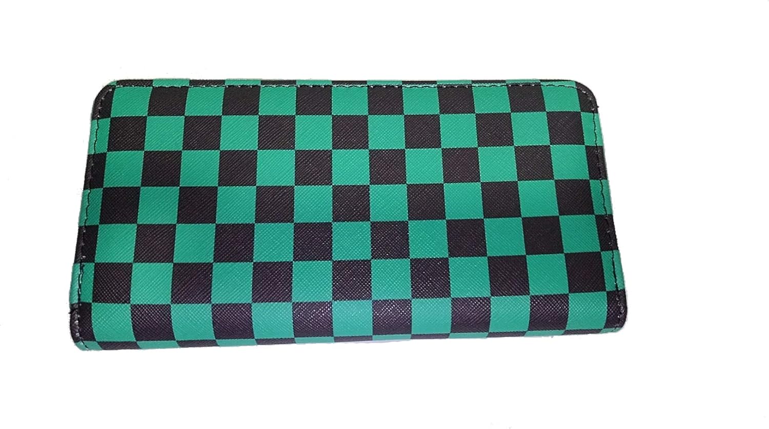 Amazon Co Jp 鬼滅の刃 モチーフ 鬼退治 財布 長財布 ロング ウォレット 市松模様 炭治郎 ホビー