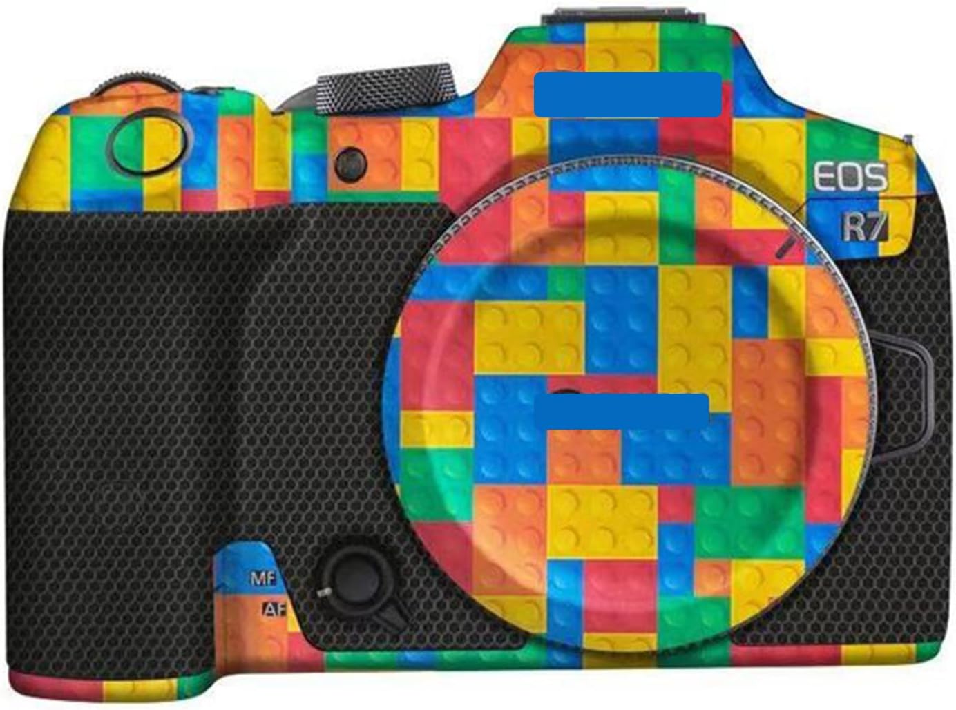 Camera Skin for Canon EOS R7 Anti-Scratch Vinyl Wrap Cartoon Film Body Protector Coat Photography Accessories Sticker(Circuit Titanium)