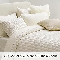 Vista 5 de RECYCO Juego de edredón de lujo de terciopelo tamaño Queen, juego de edredón de terciopelo ligero, juego de ropa de cama acolchada de tamaño grande