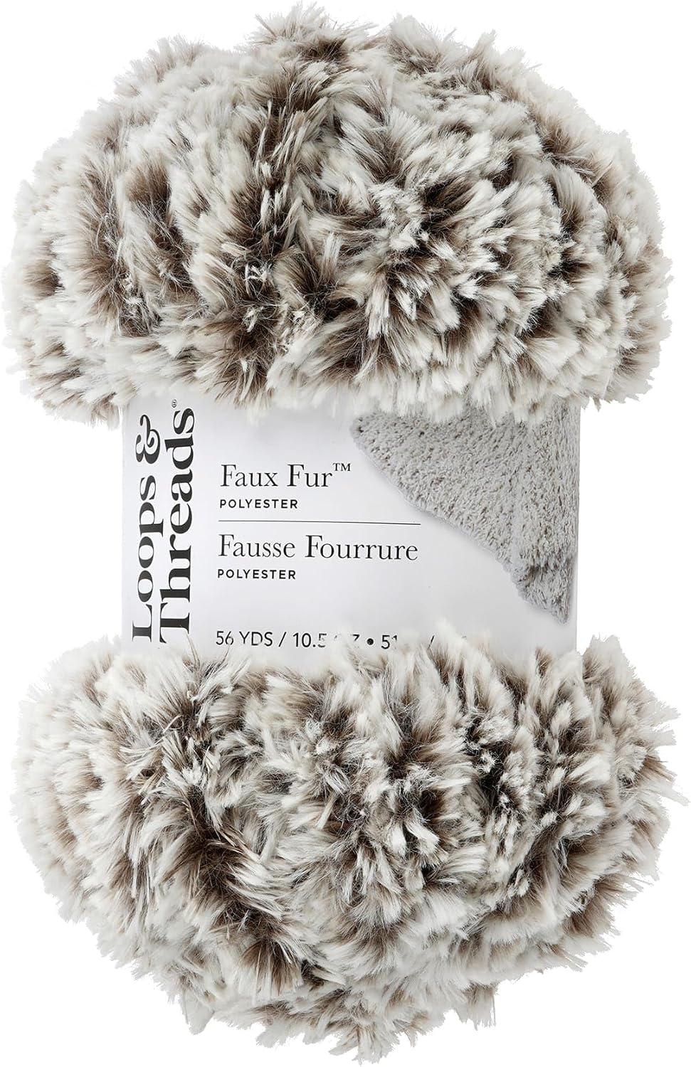 Loops & Threads Husky Faux Fur Yarn – Super Bulky Yarn for Knitting, Crochet, Weaving, Arts & Crafts, 15 Pack