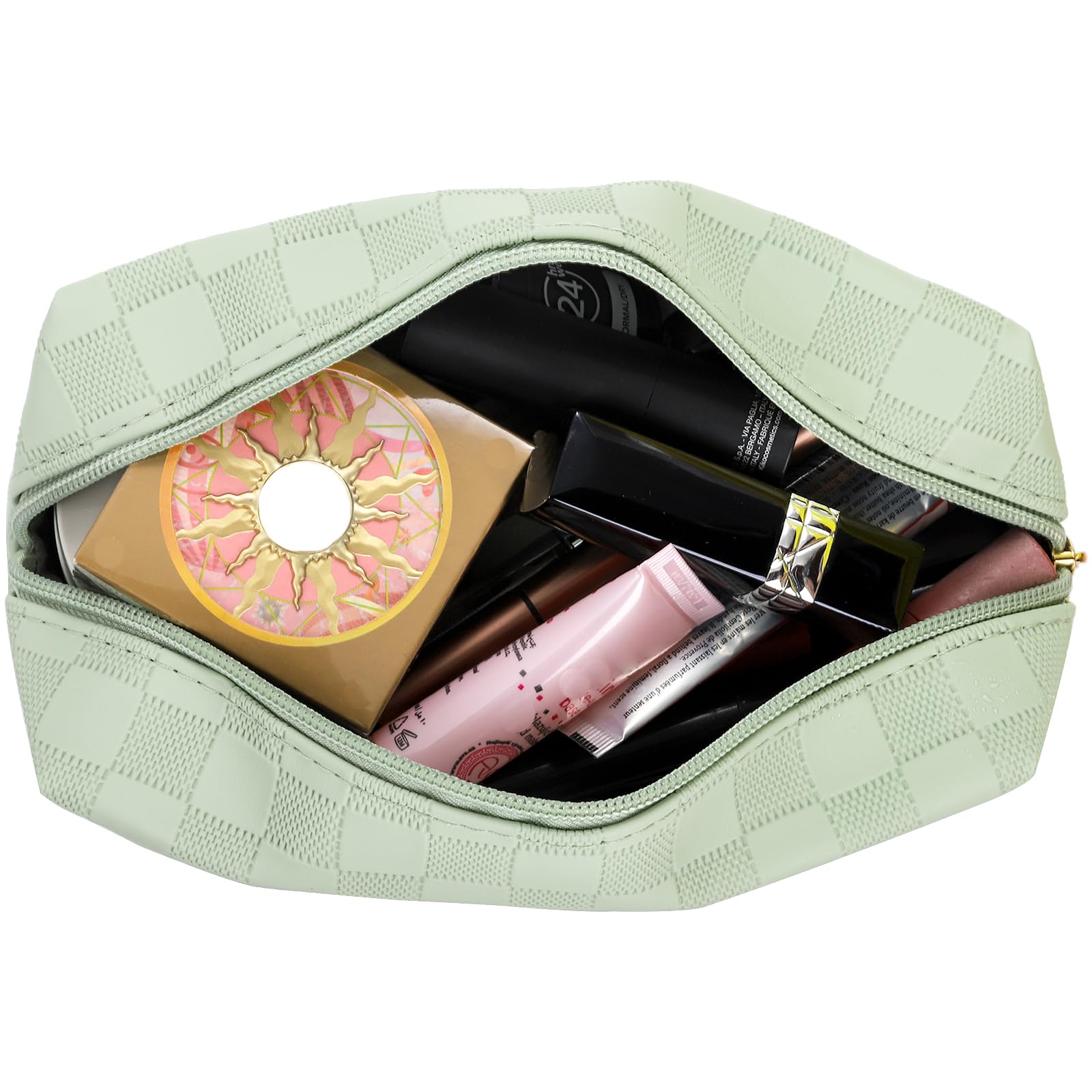 Hedume Set of 4 Makeup Bags, Waterproof Cosmetic Bag Set, Leather Portable Travel Cosmetic Bag - Image 4
