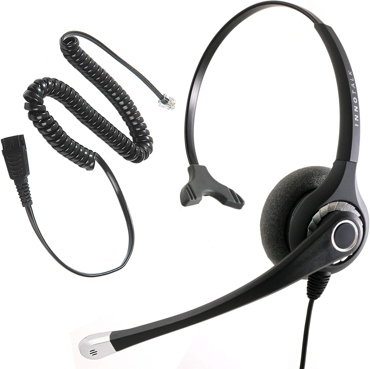 INNOTALK Headset Compatible with Avaya Nortel Phone 1150e, 3904, M3905, M7308, M7900 – Sound Emphasis Pro Monaural Call Center Noise Cancel Headset with Quick Disconnect RJ9 Headset Adapter INNOTALK Headset Compatible with Avaya Nortel Phone 1150e, 3904, M3905, M7308, M7900 – Sound Emphasis Pro Monaural Call Center Noise Cancel Headset with Quick Disconnect RJ9 Headset Adapter