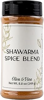 Olive & Vine Shawarma Spice Blend, Savory Flavor, For Grilled Meats & Vegetables, Rich Tradition, Authentic Taste, For Global Recipes (8.8 Ounce)