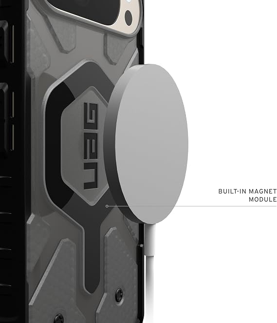 URBAN ARMOR GEAR UAG Made for Google Pixel 10 Pro XL Case Pathfinder Clear - Compatible with Pixelsnap & Magnetic Charging Transparent Rugged Protective Cover, Ash/Black