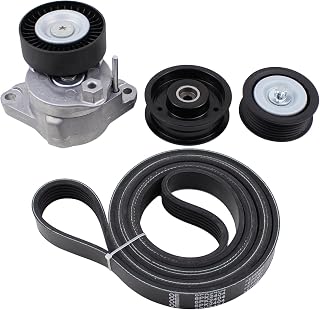 MOTOKU Belt Tensioner and Serpentine Belt Idler Pulley kit