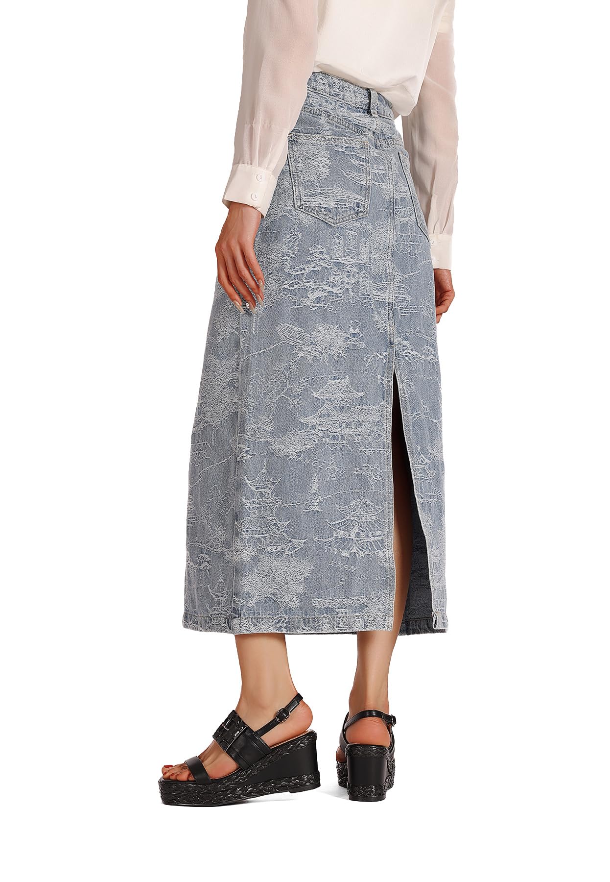 QUEEN HELANA Zeppe Sandali con Cinturino alla Caviglia Donna ZM9956