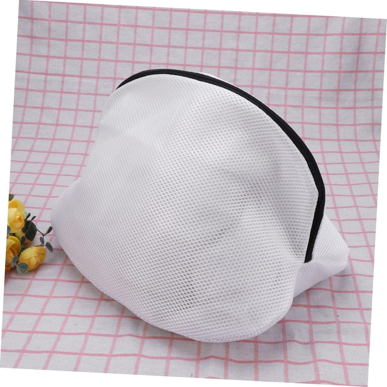 STOBAZA 2pcs Large Mesh Laundry Bag Washing Bag for Sneakers Delicate Laundry Zipper Washing Garment