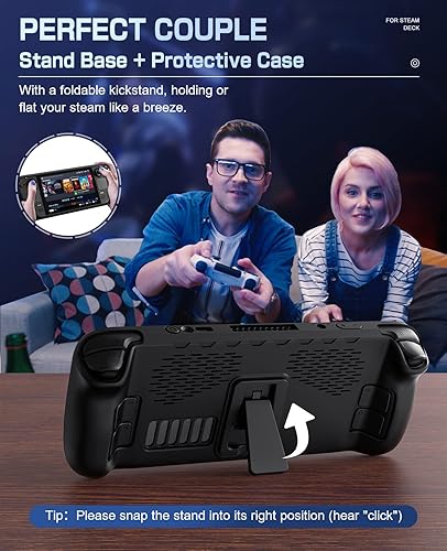 Miniatura 4 de MoKo Funda protectora con soporte para cubierta de vapor protector duradero de poliuretano termoplástico con tapas de pulgar palos de agarre y