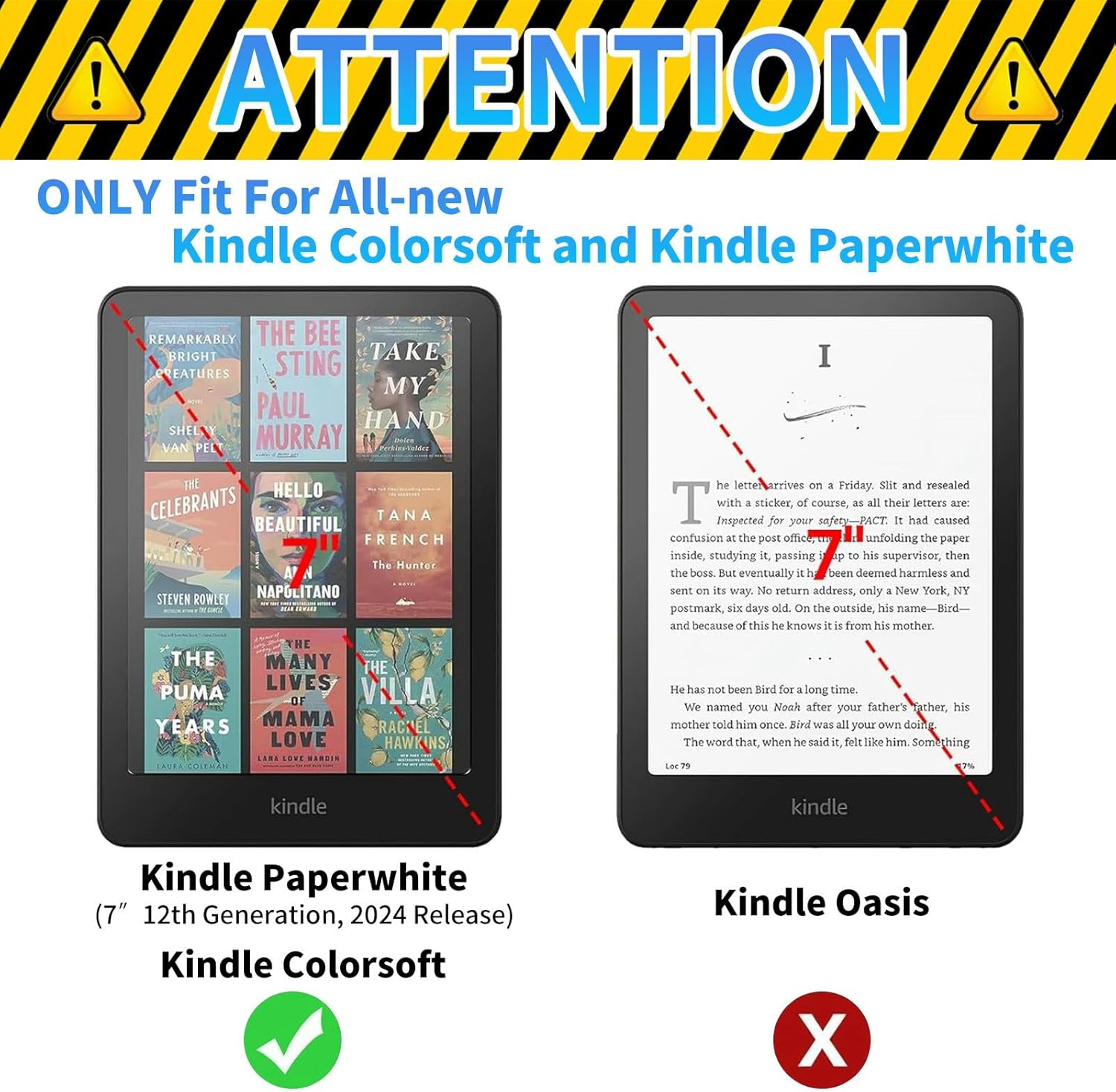 Case for 7" All-New Kindle Paperwhite (12th Generation, 2024) and Kindle Colorsoft Signature Edition Slim Lightweight PU Leather Adjustable Smart Shell Cover with Auto Wake/Sleep, Mushroom Frog